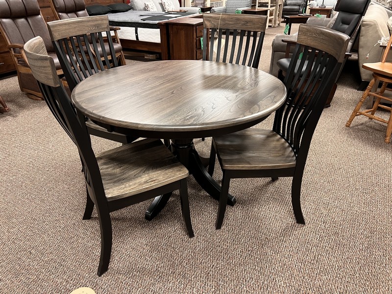 Dining Room The Amish Home Gallery, Oregon Pine Dining Room Table And Chairs Set Of 4 Preço